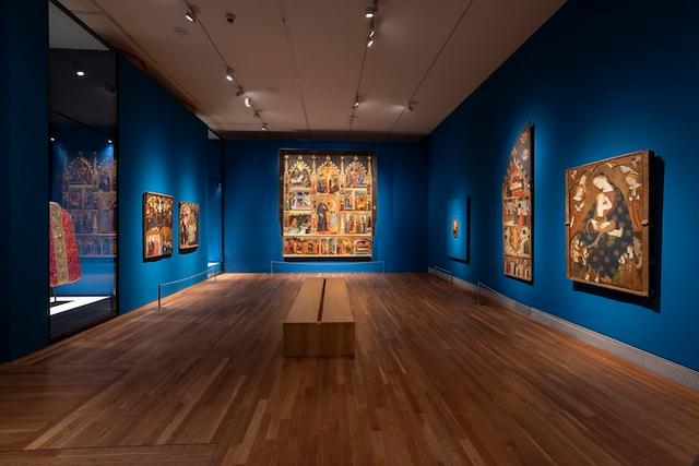 salle bleue du prado pour l'exposition à madrid