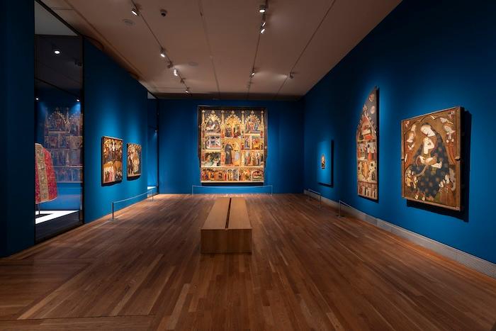 salle bleue du prado pour l'exposition à madrid