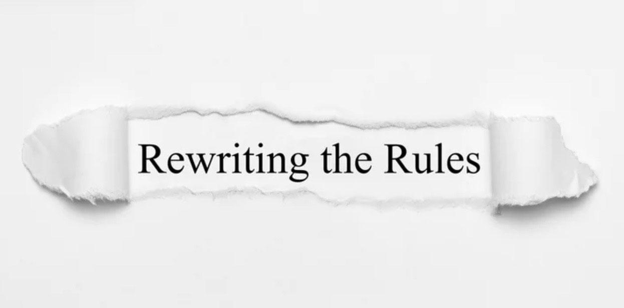Rewriting the rules 