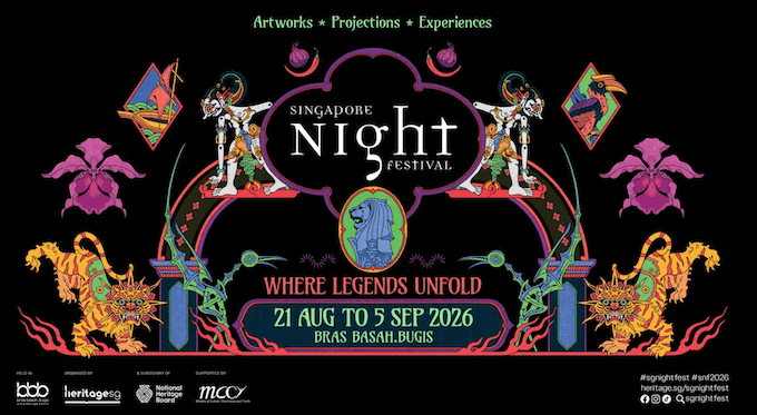 Le Singapore Night Festival (SNF), la plus grande expérience nocturne de Singapour à partir du 21 août 2026 