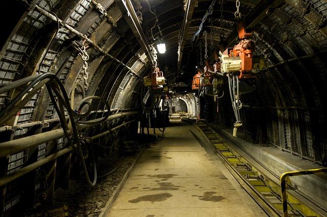 Vue d'un tunnel de mine