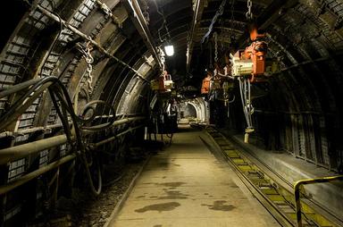 Vue d'un tunnel de mine