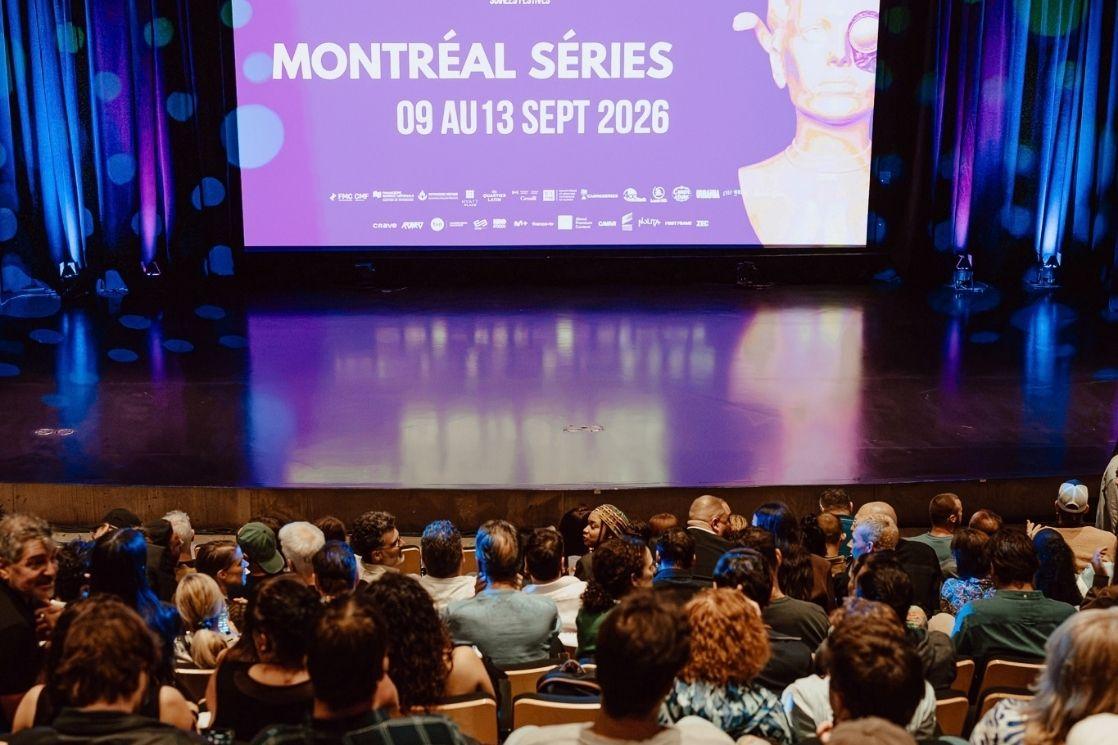 Le public réuni dans le Grand Auditorium de BAnQ pour les masterclasses de Montréal Séries.