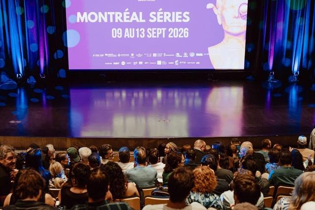 Le public réuni dans le Grand Auditorium de BAnQ pour les masterclasses de Montréal Séries.