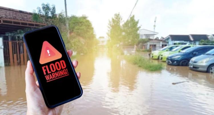 Flood warning telephone