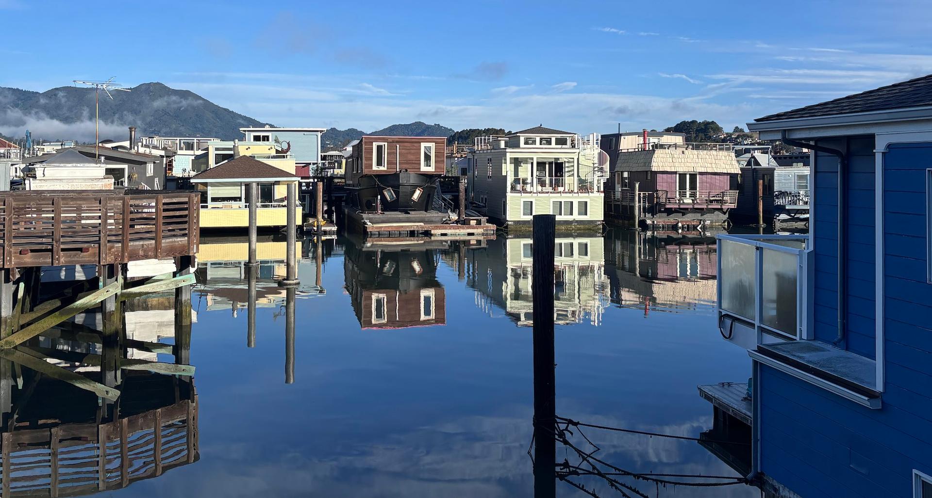 Les houseboats de Sausalito en Califormie