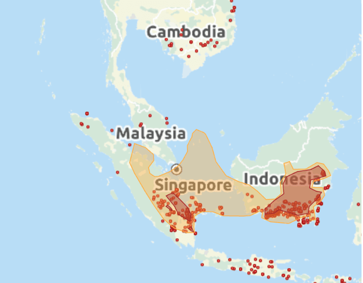 situation du haze le 28 septembre 2026 - source : https://www.haze.gov.sg/