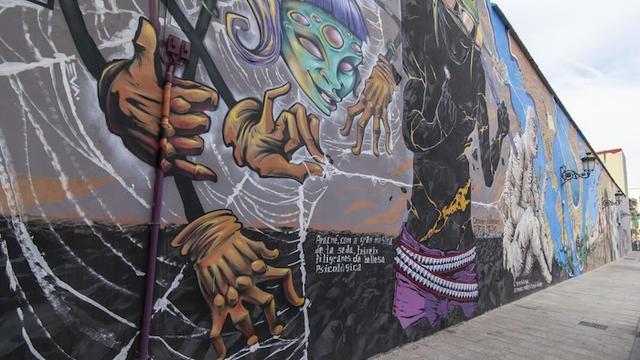 Grafiti à València sur un mur 