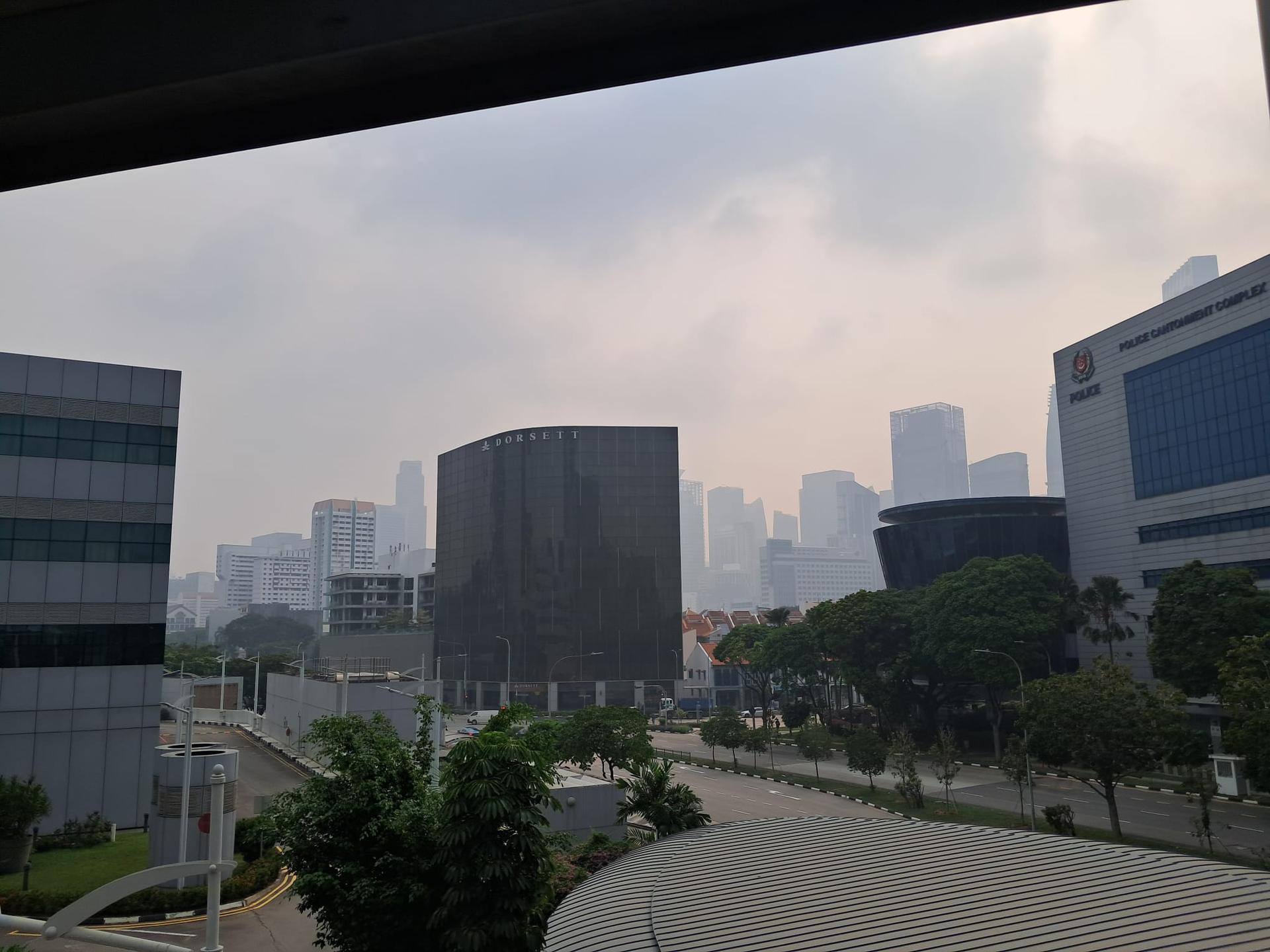 Le haze en Asie en octobre 2026 - vue à Singapour 