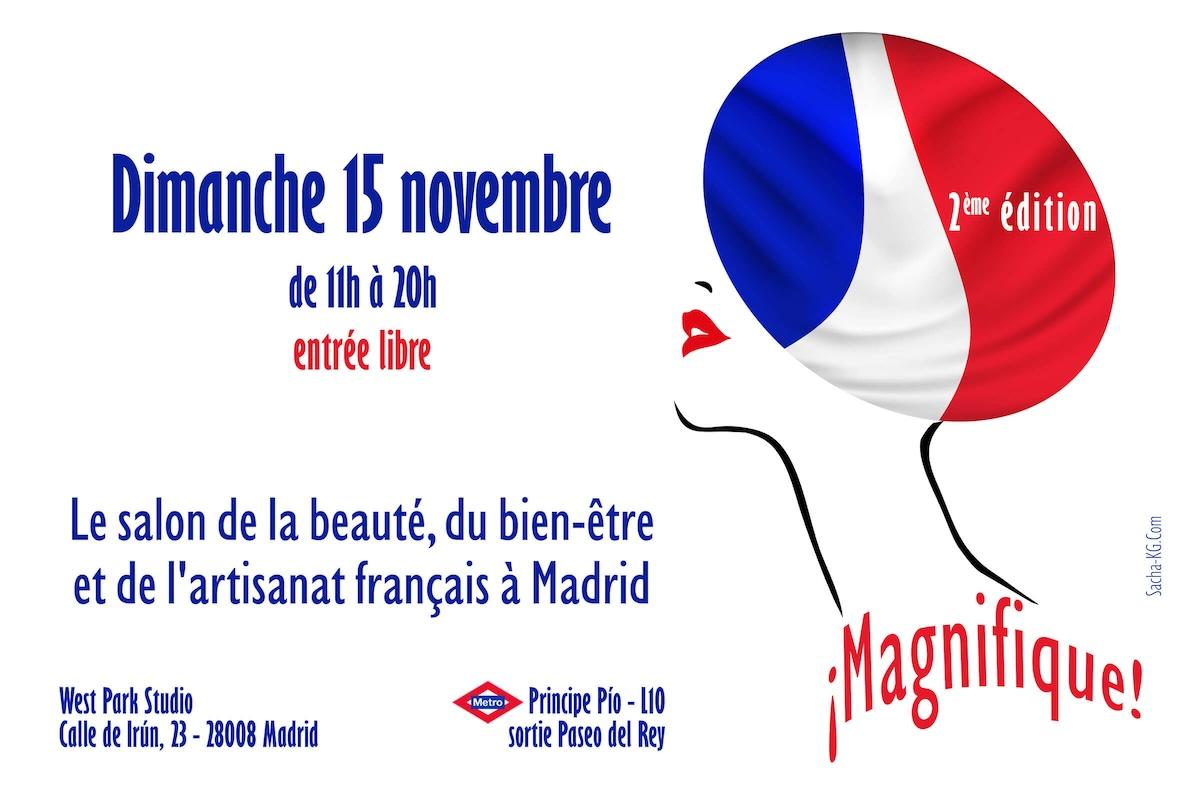 affiche du salon magnifique à madrid pour célébrer les savoir-faire français