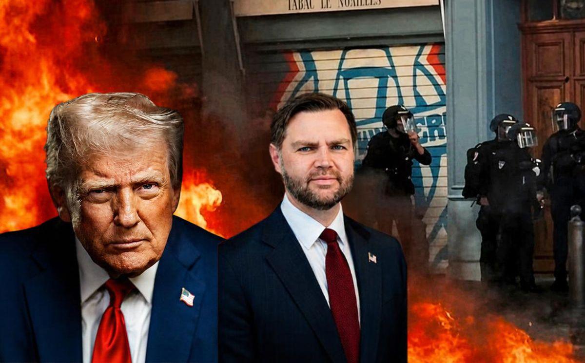 Trump et J. D. Vance face aux flammes et aux tensions dans la rue à Paris le 17 octobre