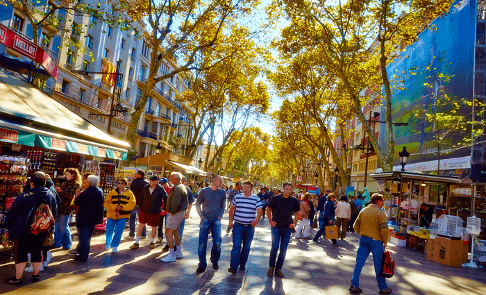 les Ramblas, Barcelone