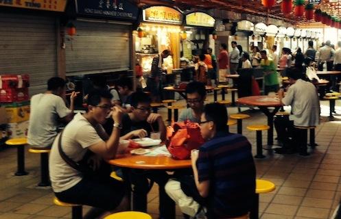 Hawker centre à Singapour