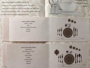 étiquette à la française