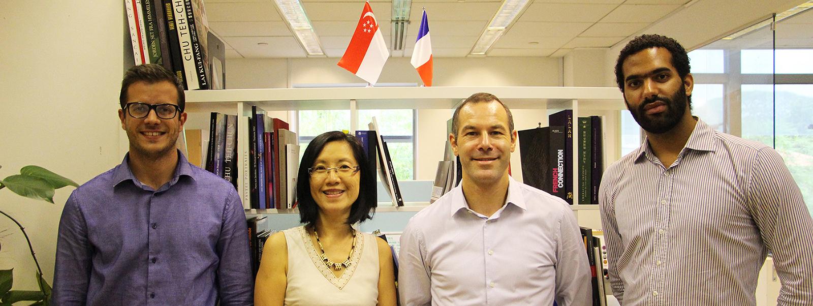 L'équipe de la section scientifique / MERLION de l'Institut Français Singapour