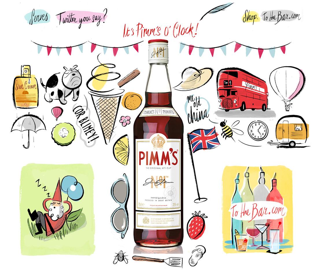 Pimm's, recette, boisson, anglaise, glaçons, menthe, fruits, verre, pichet, été