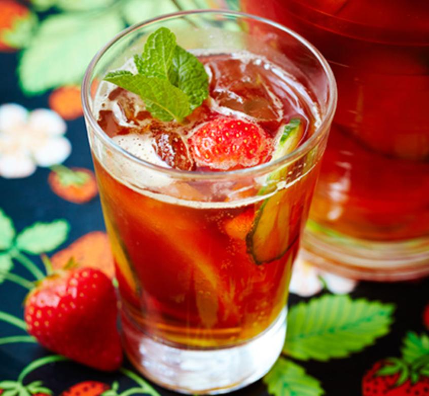 Pimm's, recette, boisson, anglaise, glaçons, menthe, fruits, verre, pichet, été