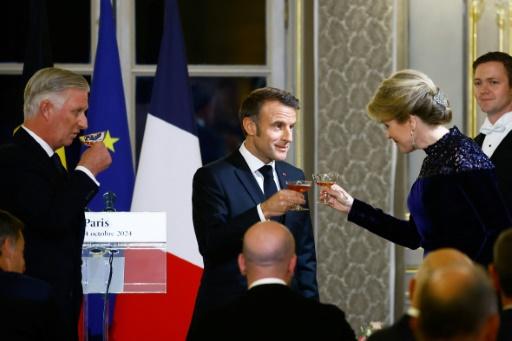 Emmanuel Macron et le Roi Philippe