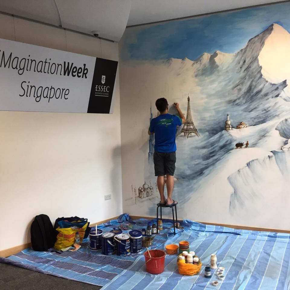 iMagination week - artist Yip Yew Chong (c) ESSEC Business School