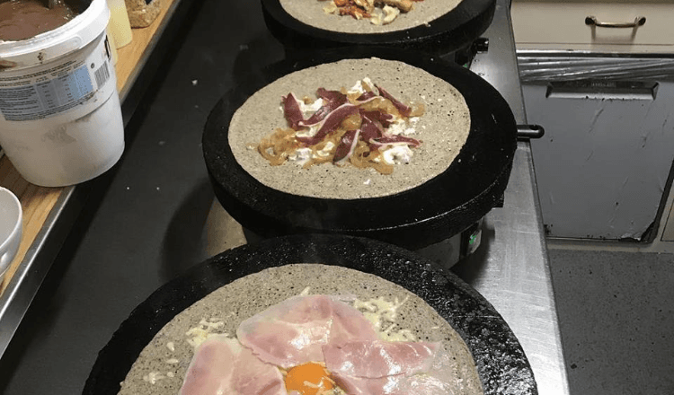 Les crêpes de la Maison bretonne à Milan