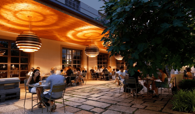 Terrasse du Restaurant Distreat à Milan