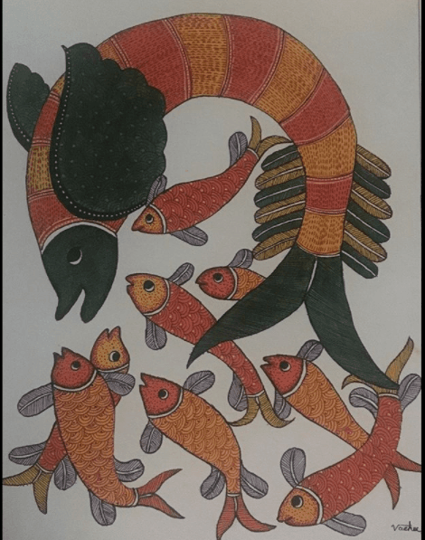 gond peinture inde tradition