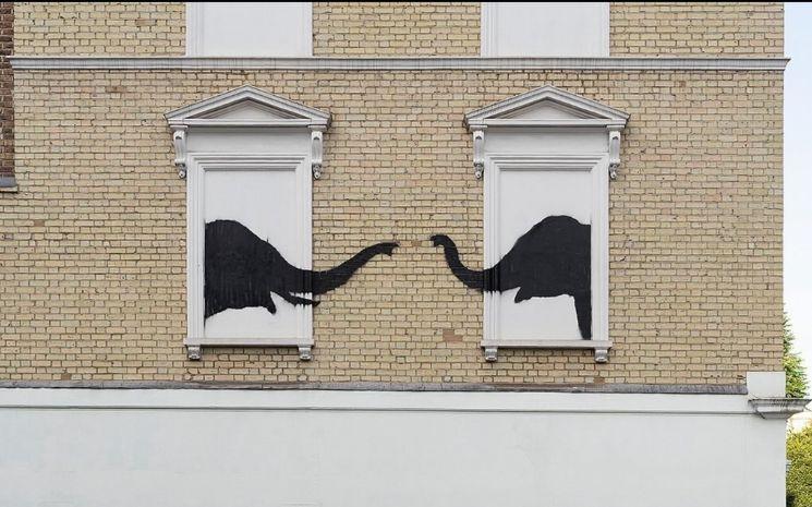 éléphants banksy 