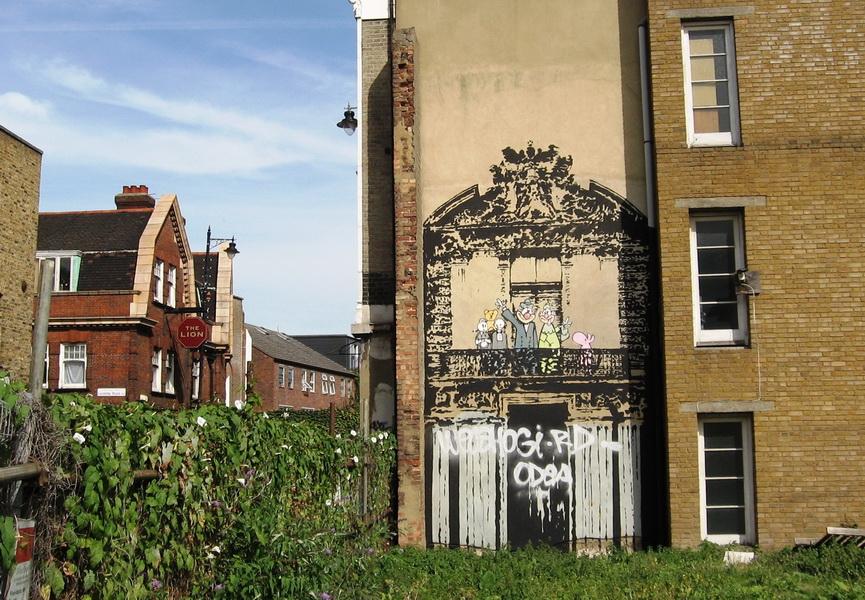 Londres Royal Family oeuvre Banksy