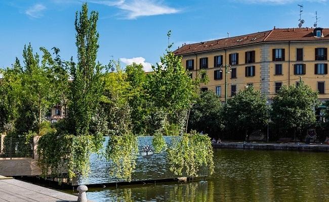 forêt flottante à Milan