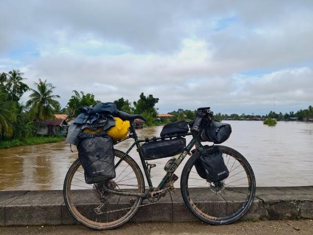 photo d'un des vélos sur les 4000 îles au Laos