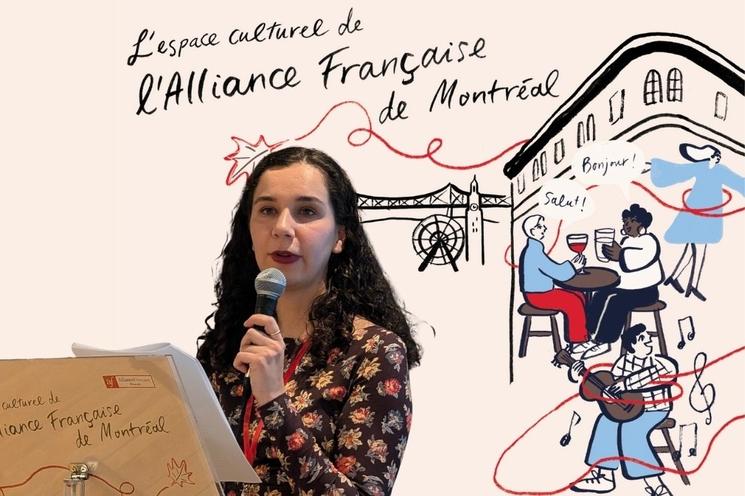 Brune, chargée de la programmation culturelle à l'Alliance Française de Montréal