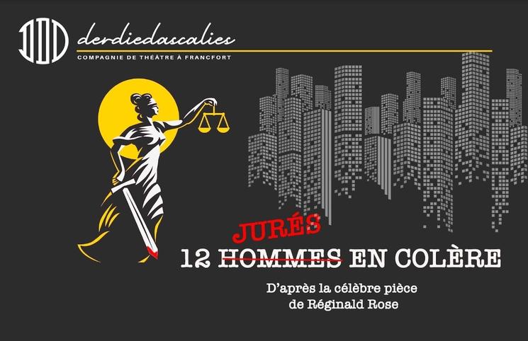 affiche de la piece les douze jurés