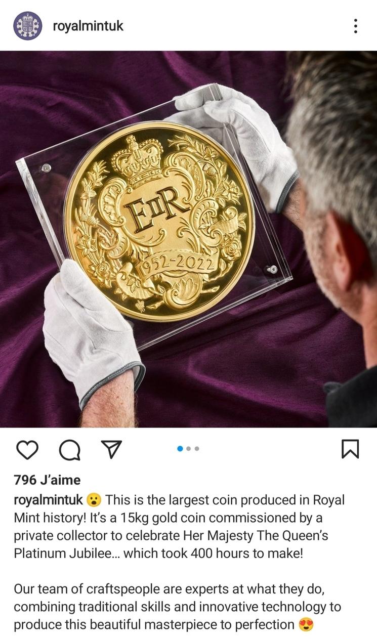 Une pièce de la Royal Mint