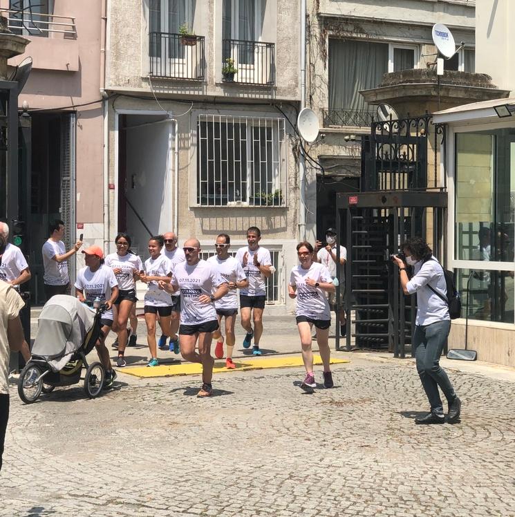 Marie Leautey marathonienne Istanbul