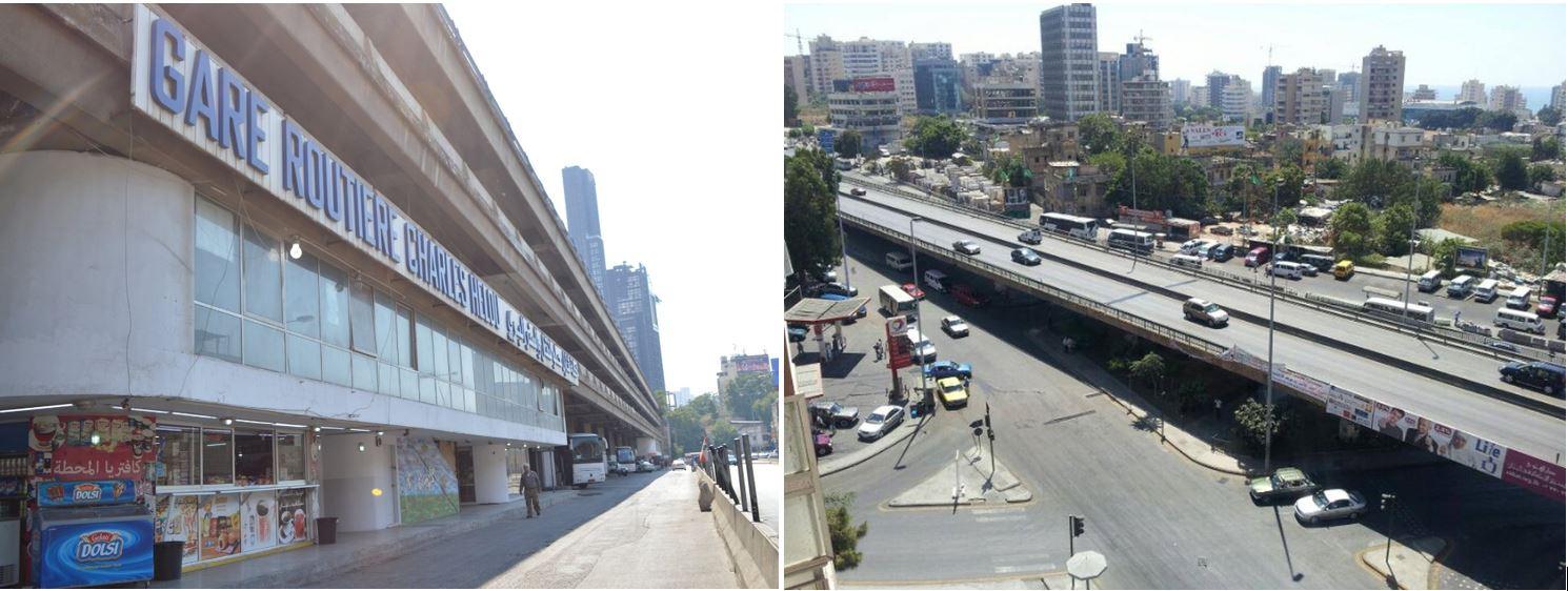 bus beyrout round point cola station charles helou