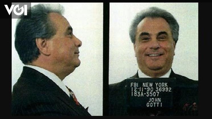 Le mobster italo-américain John Gotti 