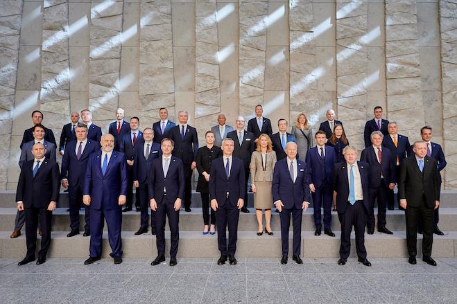 photo de famille des chefs d'état del 'Otan