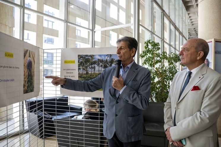 André Sarkissian, à gauche, et le conseiller régional David Galtier