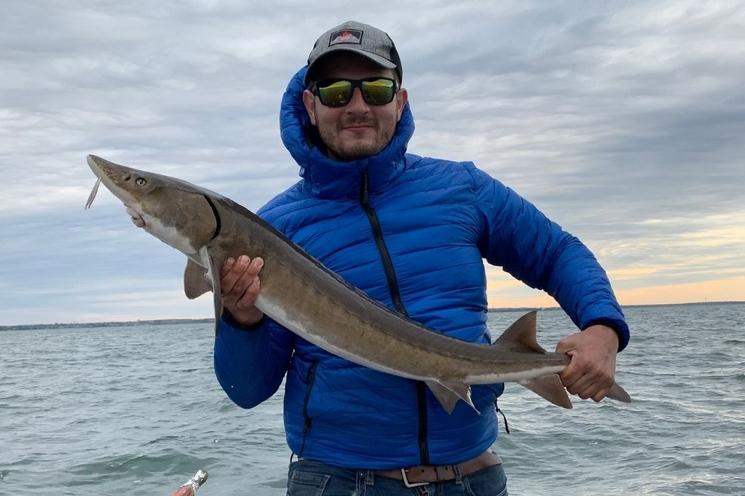 Jérémie Muller à la pêche, au Québec