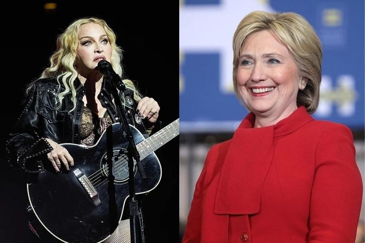Madonna et Hillary Clinton