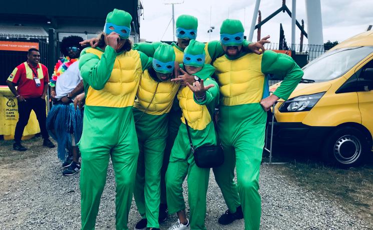 Supporters Ninja lors du tournoi Sevens à #Hamilton7s #CacestSevens 