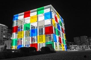 Centre Pompidou Malaga El Cubo Buren