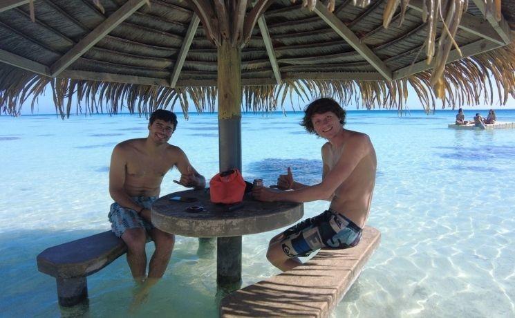 Sébastien et Raphaël à Tahiti