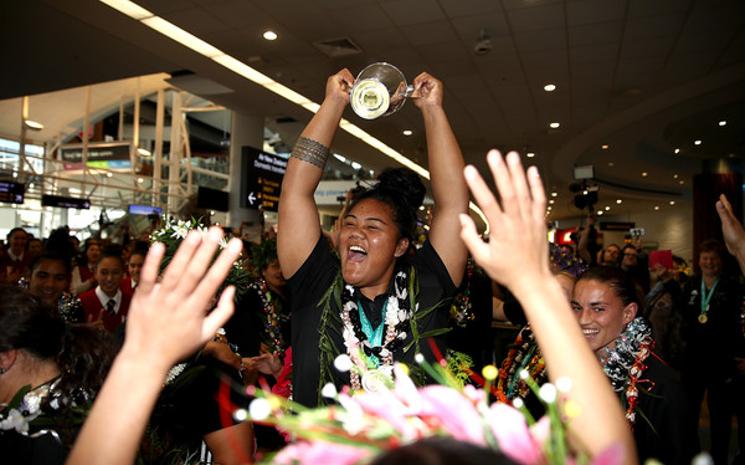 Les Black Ferns Aeroport Auckland Juillet 2017