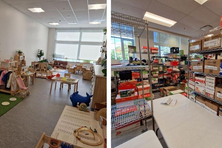 Deux des espaces de la Maison d'Ottawa