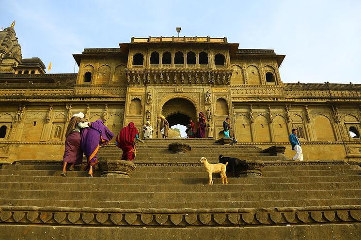 fort de Maheshwar en inde du nord