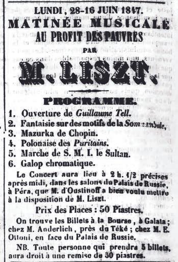 liszt, programme