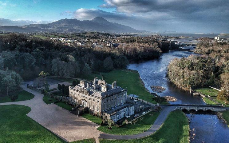 Aerial view of Westport House, Co Mayo