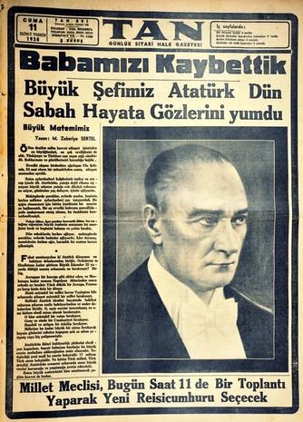 Atatürk 10 novembre 1938 mort