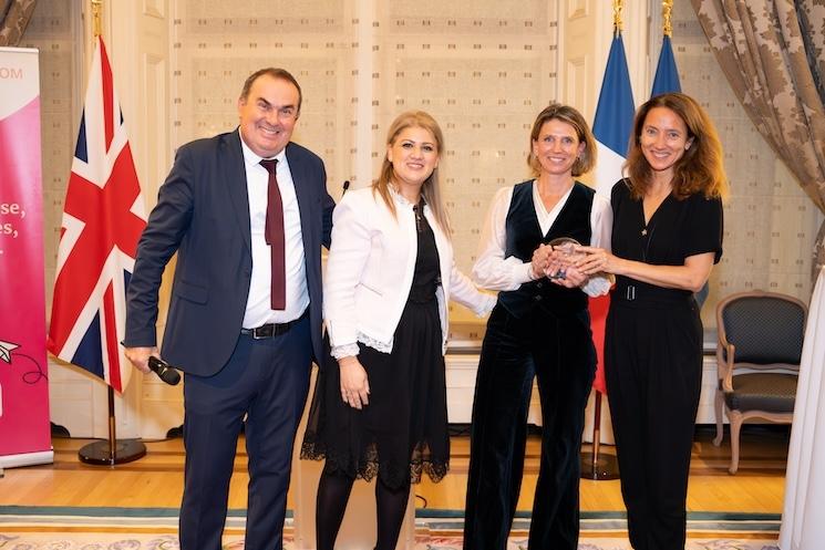 Aude Zibell et Chrystèle Jacqmarcq lors des Trophées des Français du Royaume-Uni